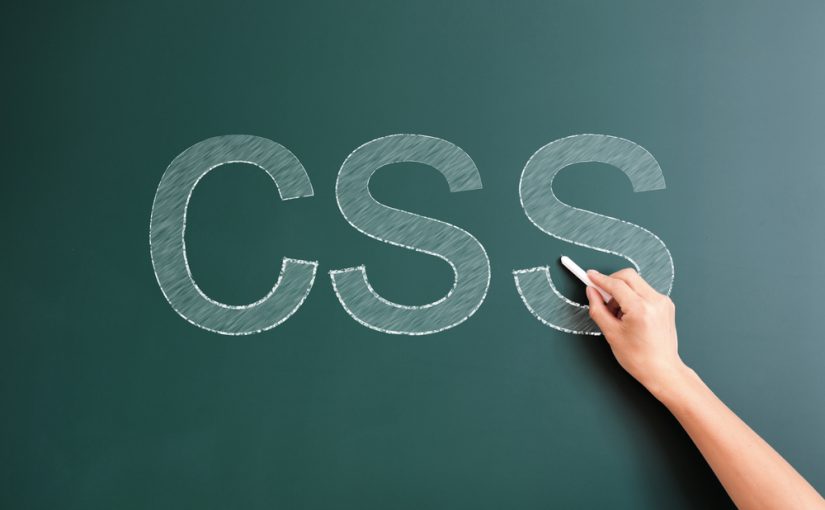 css written on blackboard